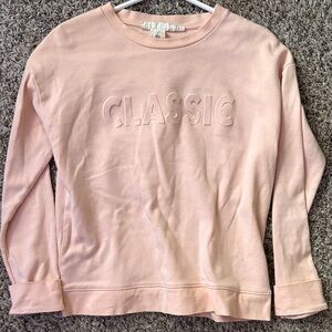 H&M Light Pink Classic Sweatshirt